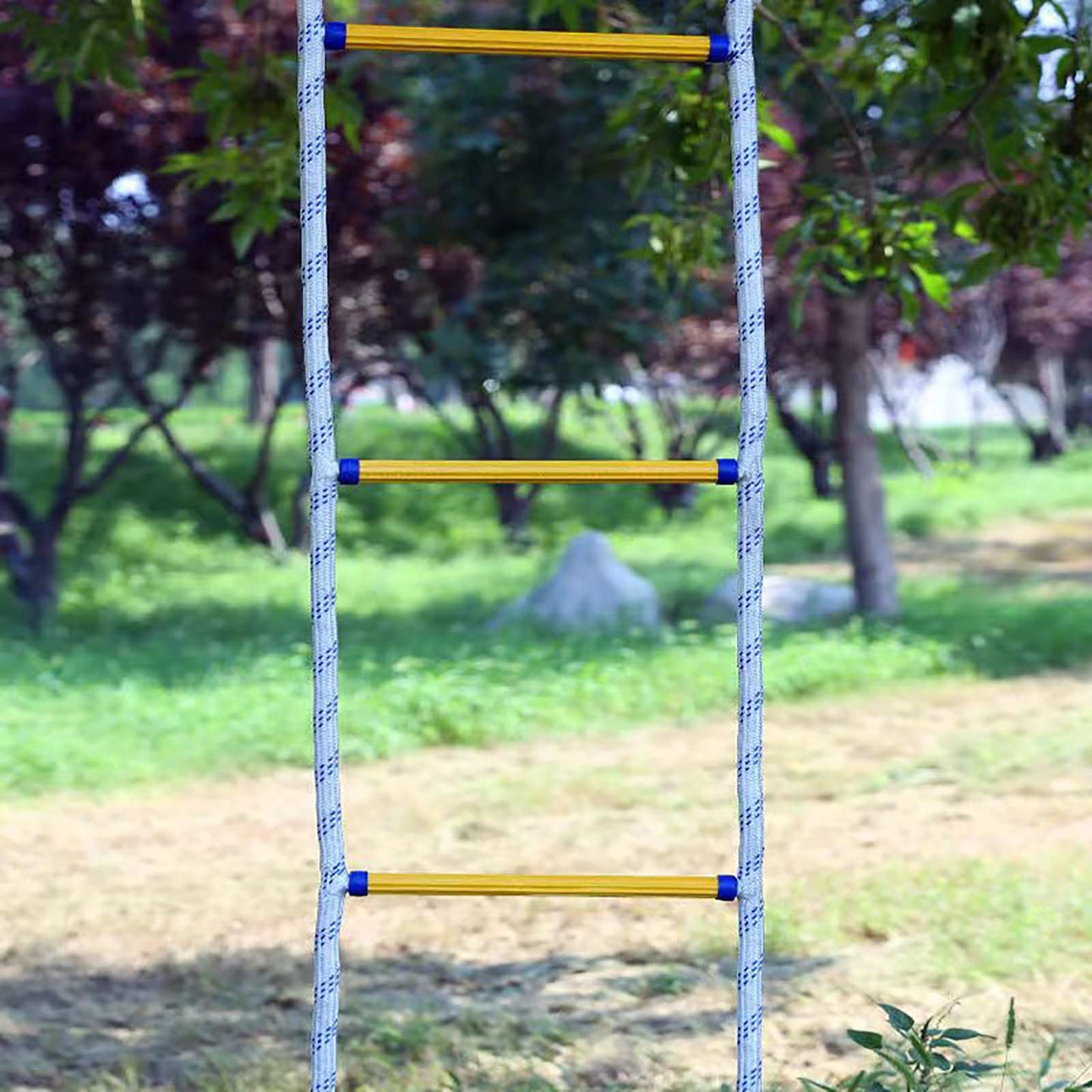 13ft Fire Escape Rope Ladder Emergency Fire Ladders Fire Escape Ladder for 2 Story