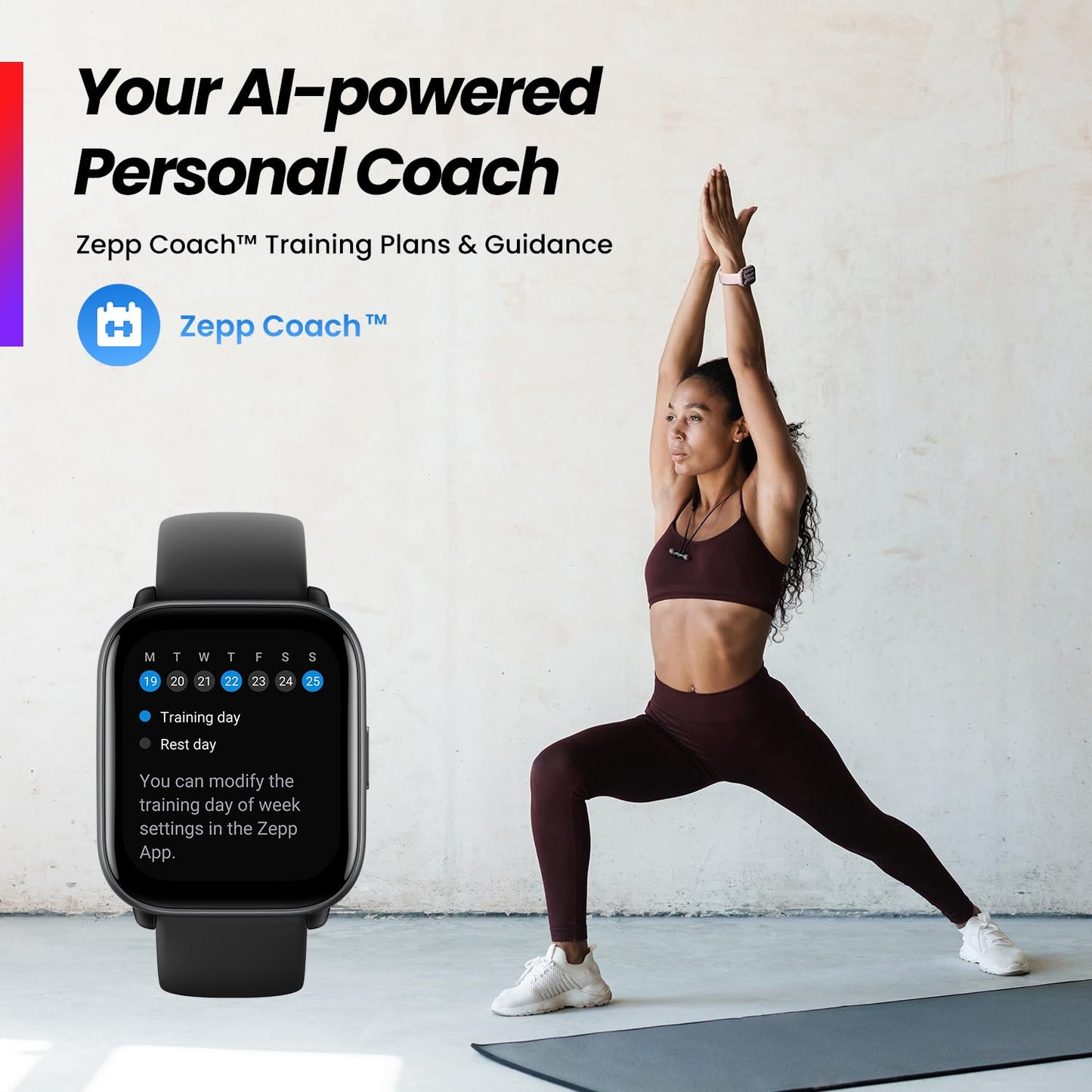 Amazfit Certified Renewed Active Smart Watch for Men & Women, Alexa Built-in, Fitness Tracker with AI, GPS, Bluetooth Calling & Music, 14 Day Battery, Black (Renewed)
