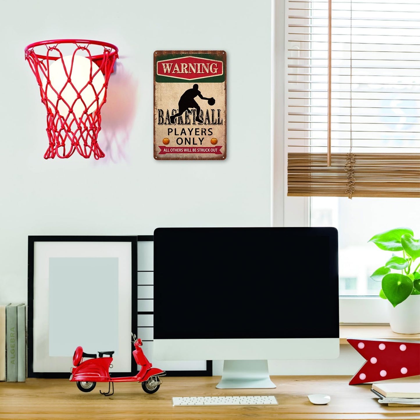 Football Accessories Football Decor For Boys Room Football Gifts Sports Signs Warning Football Players Only Metal Tin Signs