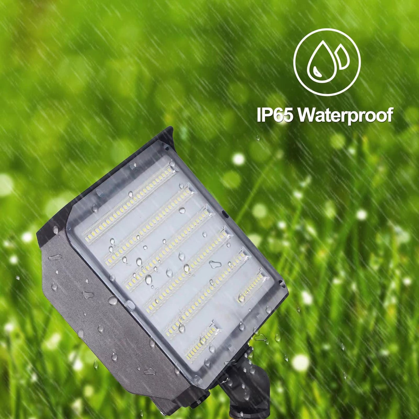 Paktonvo 100W Led Flood Light - Dusk To Dawn, 5000K, 14000Lm, Waterproof, Aluminum, Wall Mount, Model 100Wledfld, White
