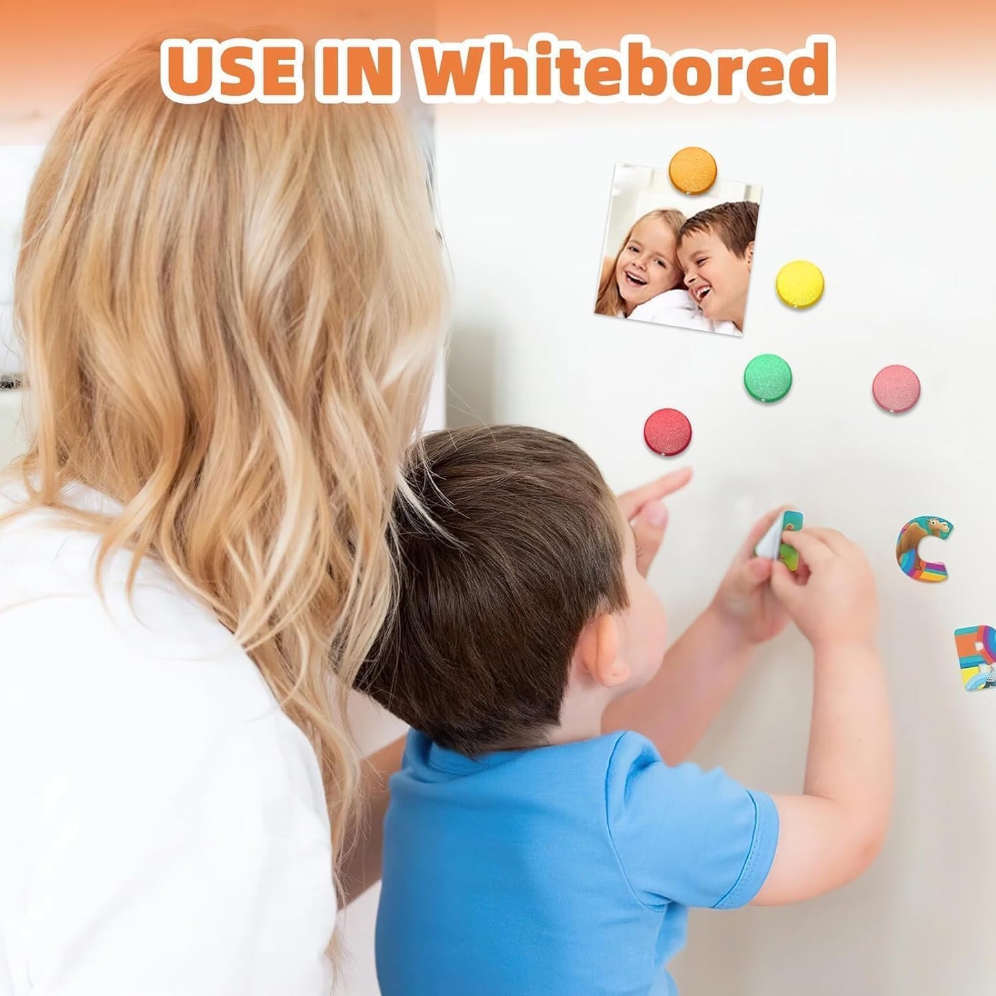 Qualsen Refrigerator Magnets - 30pcs Strong Mini Magnets for Fridge, Whiteboard, Locker & Kitchen - Cute Forest Green Magnets