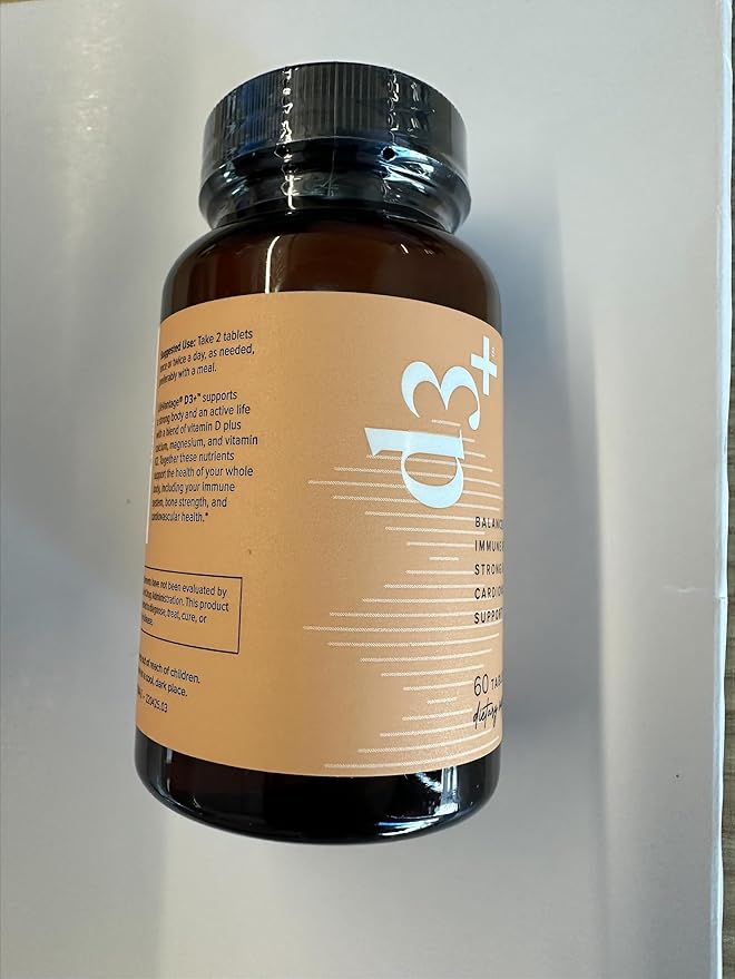 LifeVantage D3+ - Vitamin D3 Immune Support Supplement an Excellent Source of Vitamin K2, Magnesium, and Calcium. Non-GMO, Gluten-Free, Vegetarian, and Dairy-Free - 60 Tablets