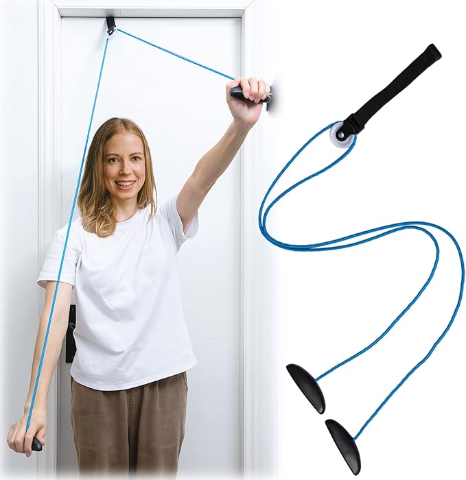 Shoulder Pulley Over The Door Physical Therapy System, Exercise Pulley, Alleviate Shoulder Pain and Facilitate Recovery fr...