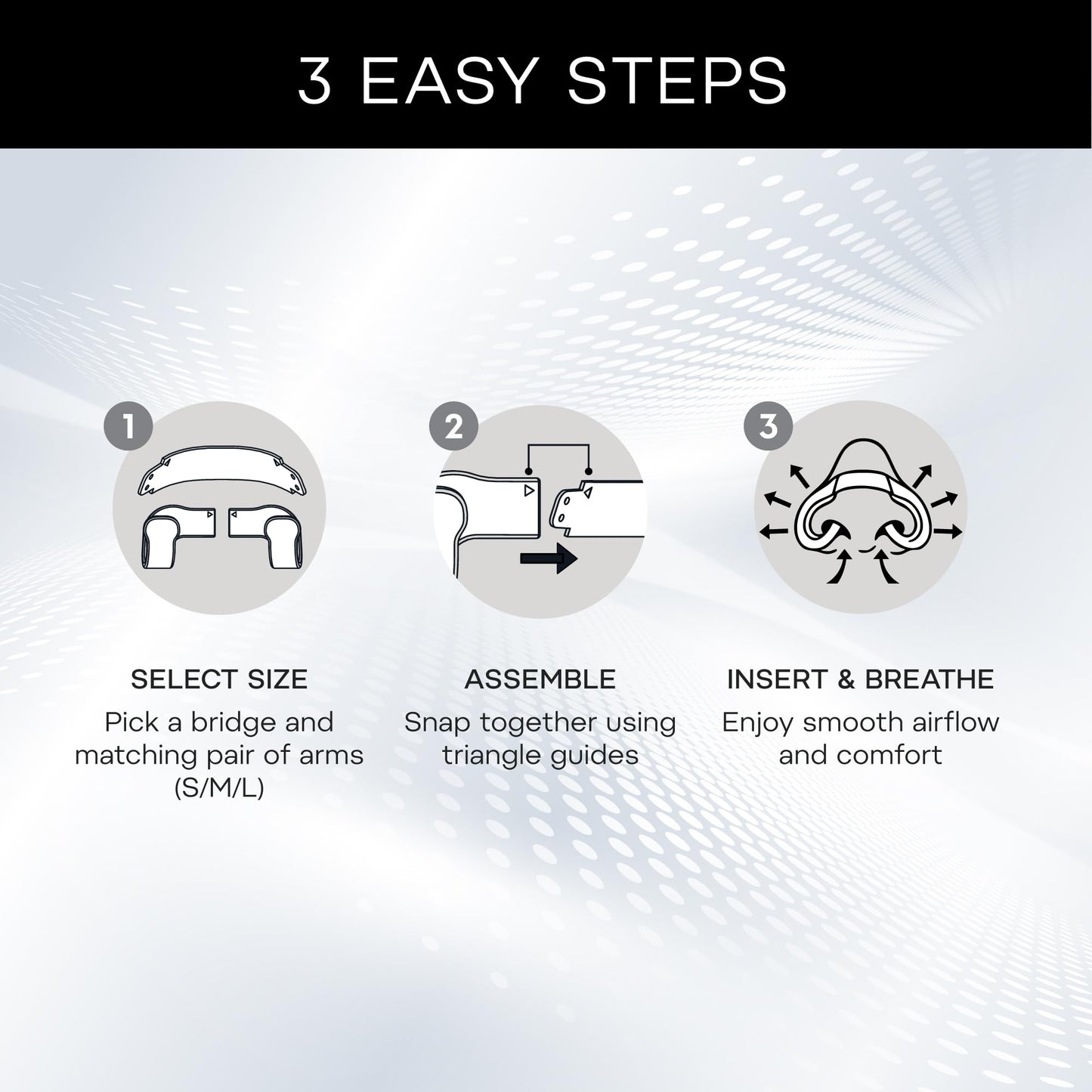 Difiney Bend-to-Fit Steel Bridge Nasal Dilators for Sleep