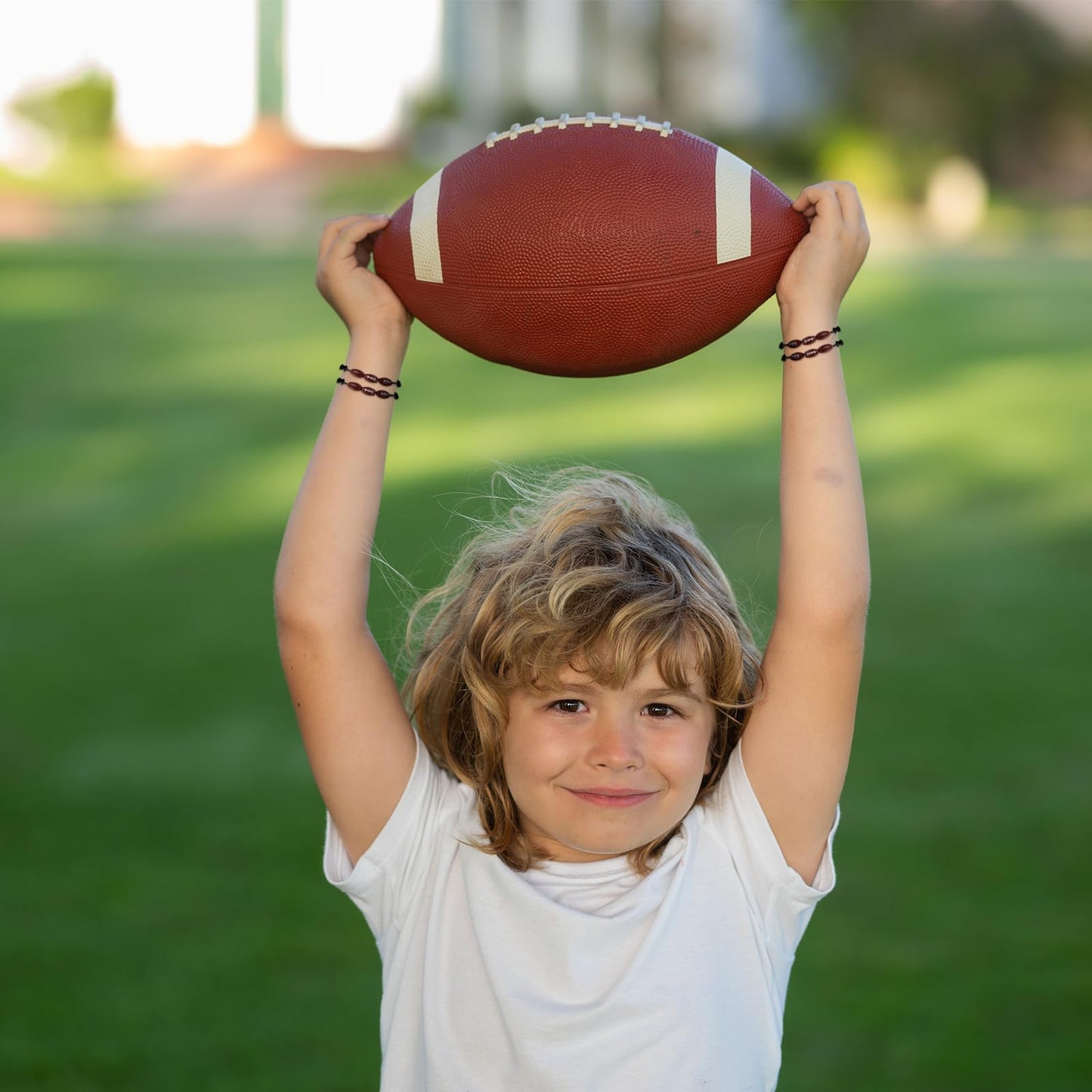 Nosiny 108 Pcs 36 Sets Football Party Favors Bulk Include Football Keychain Stress Balls Charm Bracelets Gifts for Team Birthday