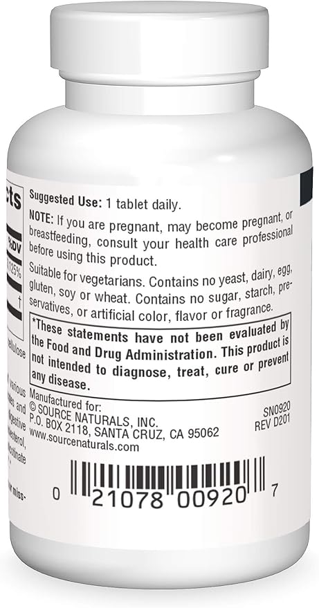 Source Naturals No-Flush Niacin, B-3 for Energy & Cardiovascular Health* 500 mg - 30 Tablets