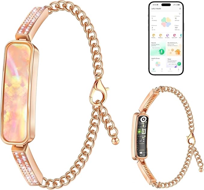 Smart Bracelet for Women, Valentine's Day Gifts, Health Activity Fitness Trackers, 24/7 Heart Rate, HRV, Blood Oxygen & St...