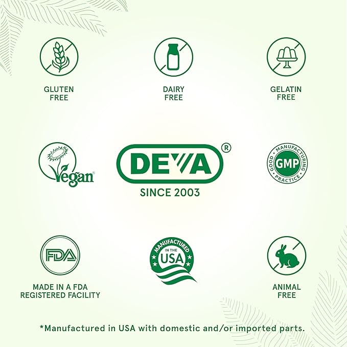 DEVA Vegan Omega-3 DHA-EPA, from Micro Algae, Delayed Release, 90 Vegan Capsules (Pack of 2)
