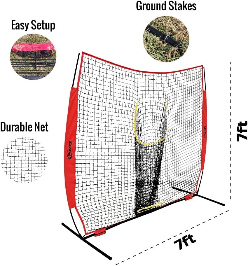 Disc Store Disc Golf Training Net - 7x7 Disc Golf Throwing Net - Comes with Convenient Carrying and and Storage Bag