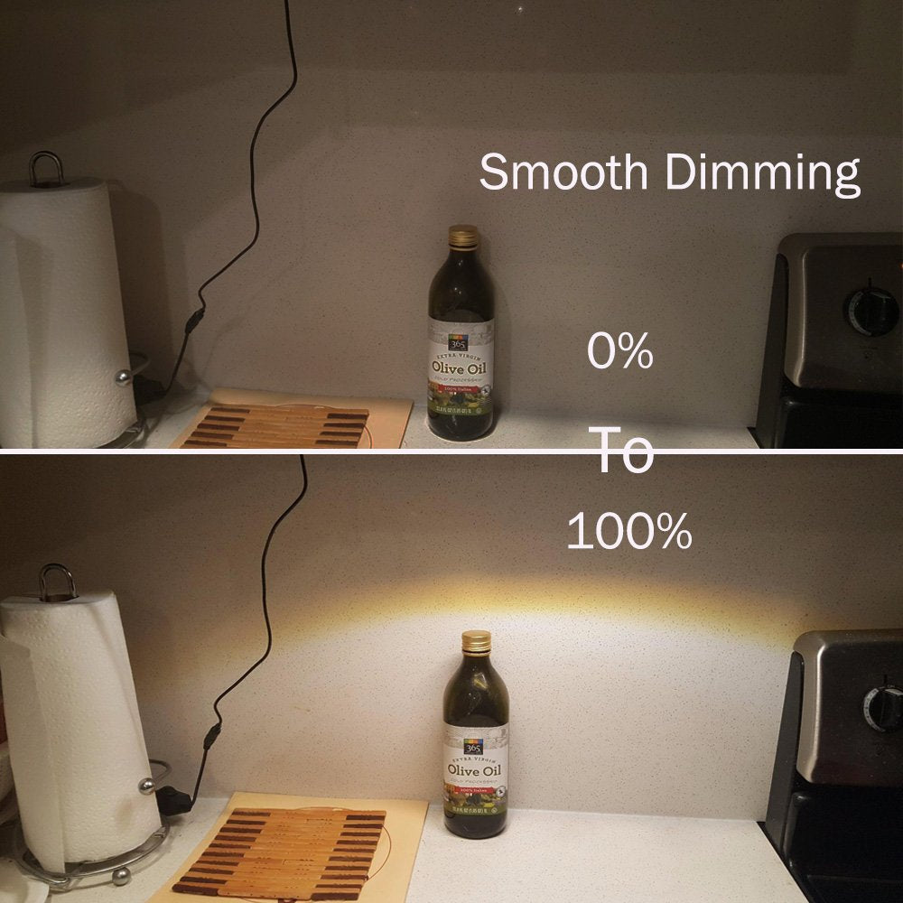 Ledlightsworld 13 Led Under Cabinet Light, Dimmable 3000K Warm White, Ultra Thin, Aluminum, Model Llw-Ww30Cm1P12V5W-B