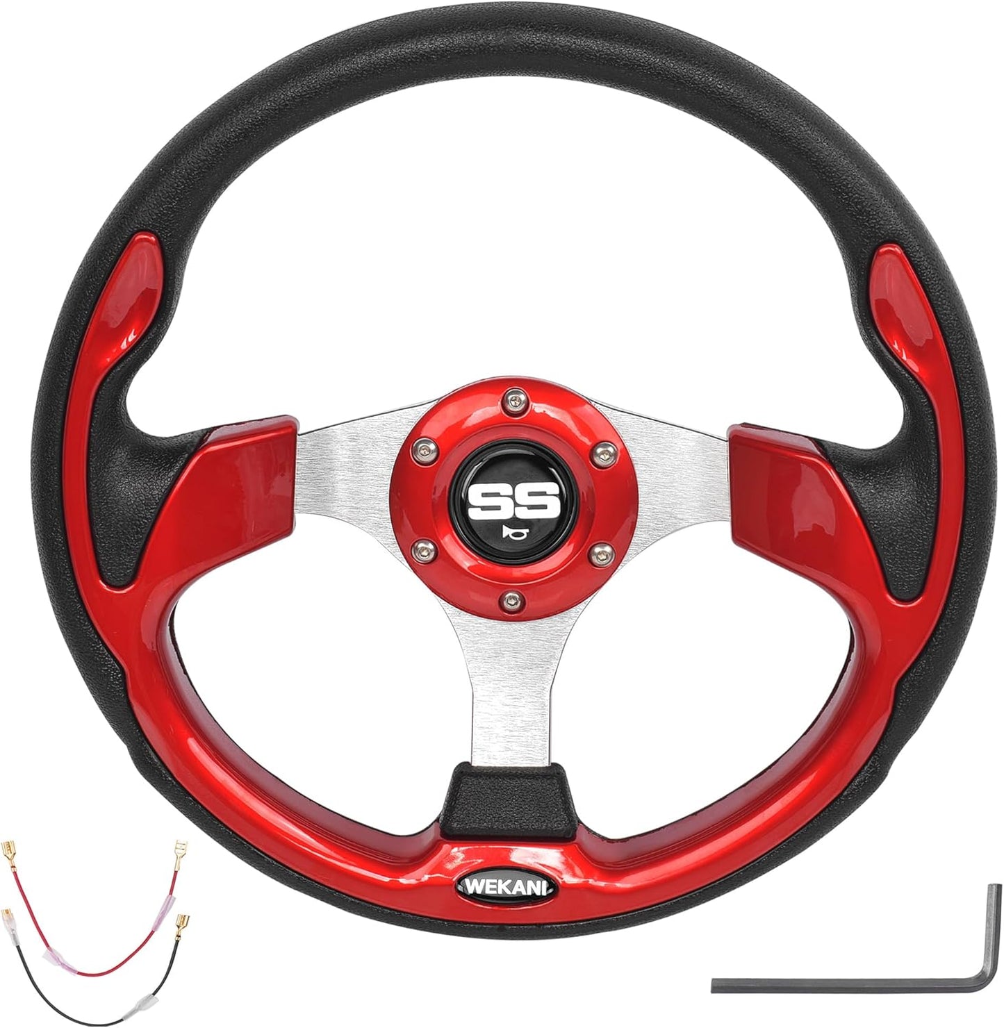 Golf Cart Steering wheel for EZGO YAMAHA and Club Car Precedent Most Golf carts Red