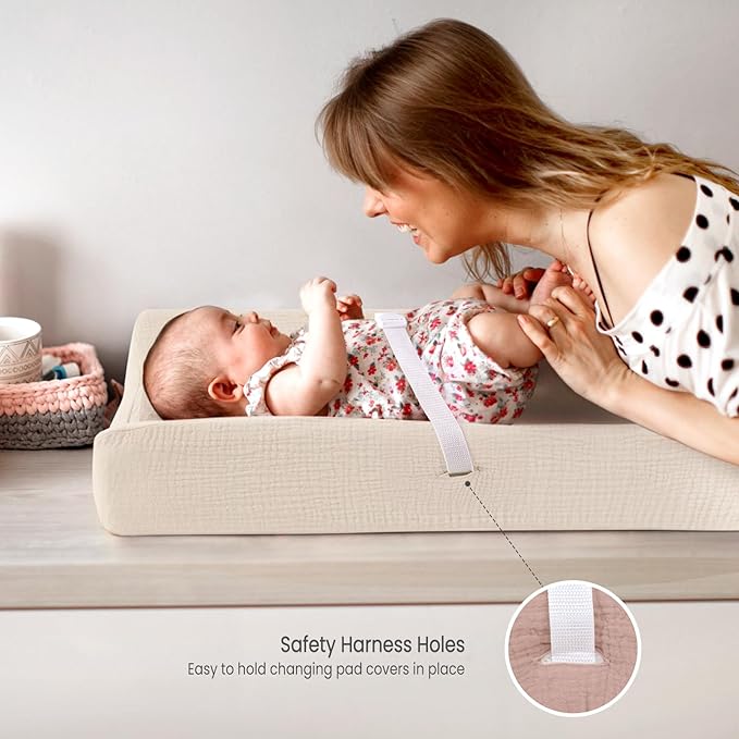 lulumoon Baby Changing Pad Cover: Muslin Diaper Changing Table Pad Cover - Changing Pad Sheets for Girls Boys