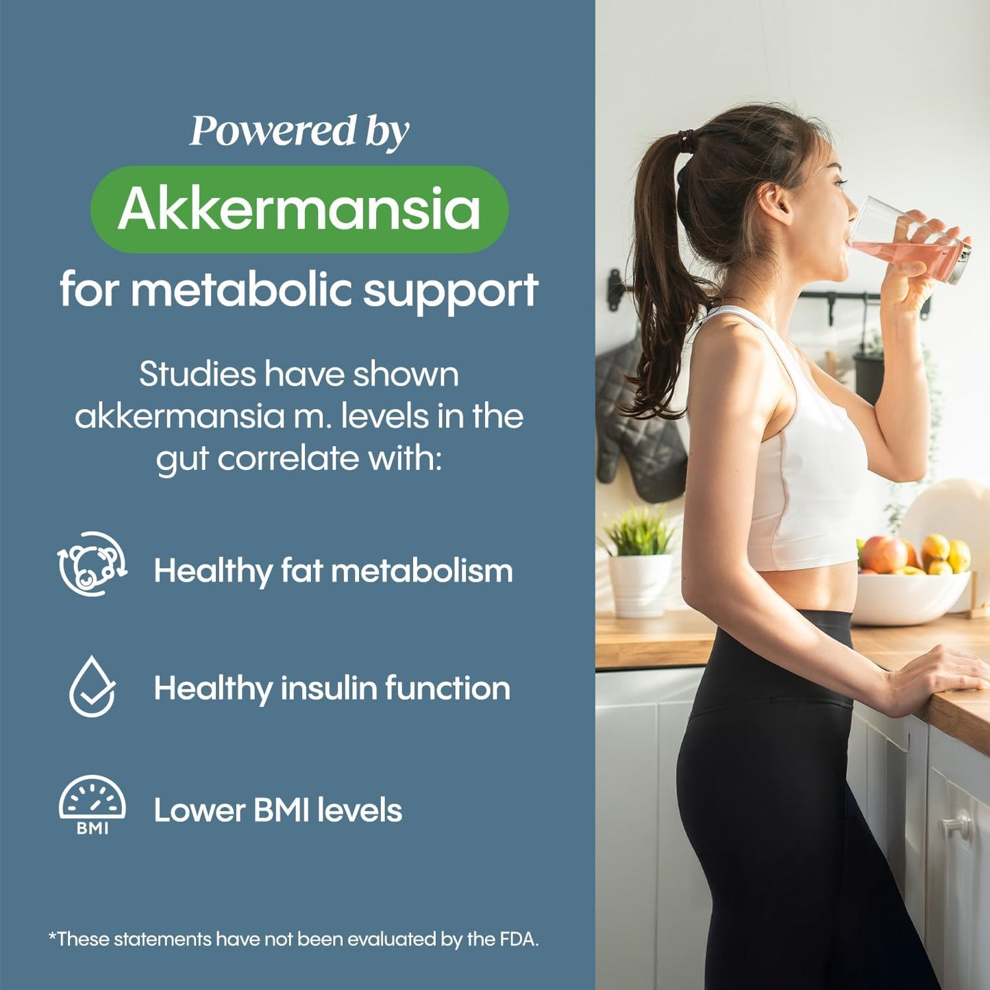 Hydralyte Plus Metabolic Support - Sugar-Free Electrolytes + Akkermansia Probiotic for Women and Men - Blend of Prebiotics and Probiotics for Digestive Support + Fiber (30 Pack, Blood Orange)