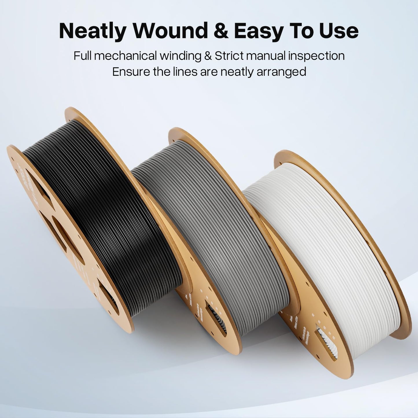 DEEPLEE PLA+ 1.75mm 3D Printer Filament, PLA Plus with Dimensional Accuracy +/- 0.02mm, Higher Strength and Toughness, Neatly Wound, No Clogging, Fits for Most FDM 3D Printers, 2KG Black