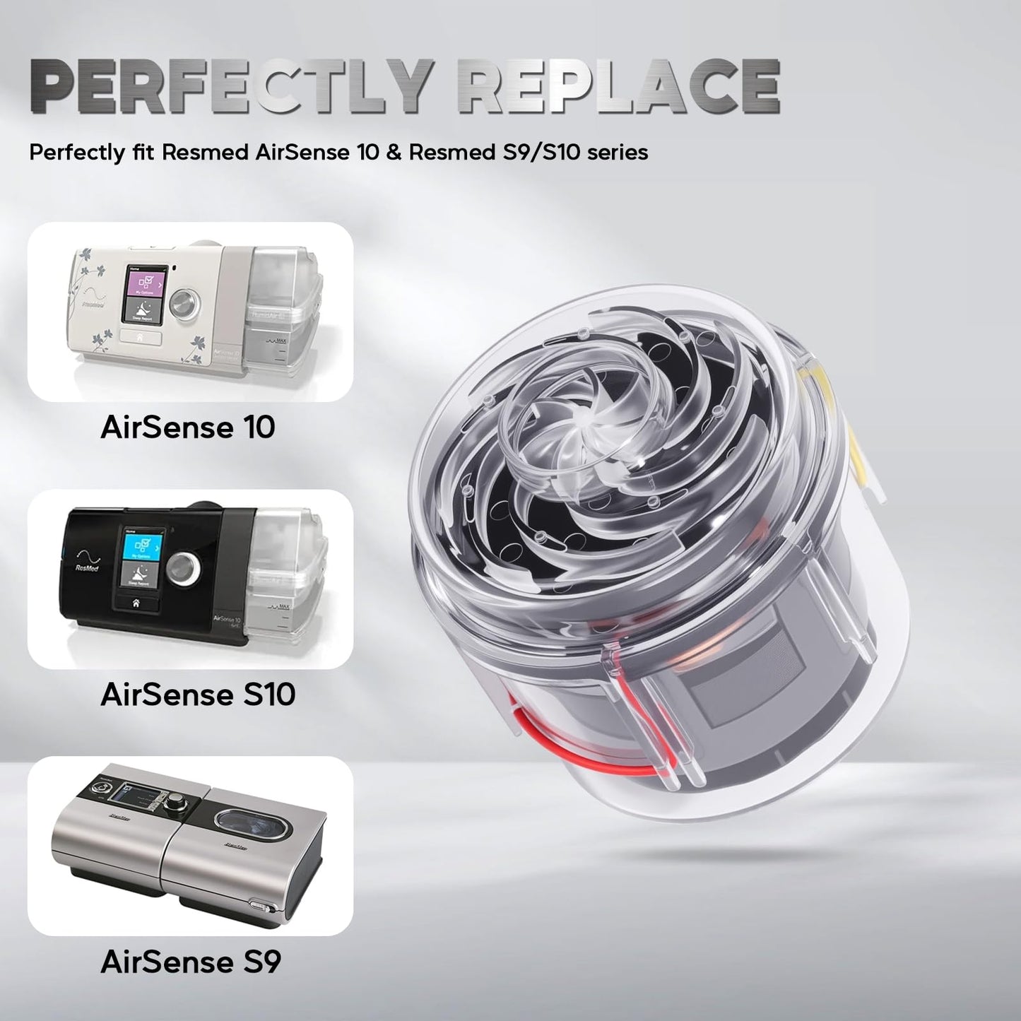CPAP Replacement Motor, Blower Compatible with Airsense 10 - Motor Pump Replacement - Compatible with Airsense 10 / S10 / S9/ AirStart