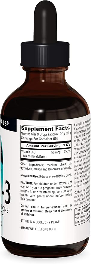 Source Naturals Liquid Supplements, Herbal Resistance and 2000 iu Vitamin D-3-4 oz Bottles