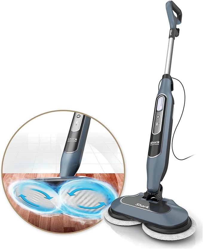 Shark S8000 Steam & Scrub All-in-One Scrubbing and Sanitizing Hard Floor Steam Mop pure water (Renewed)