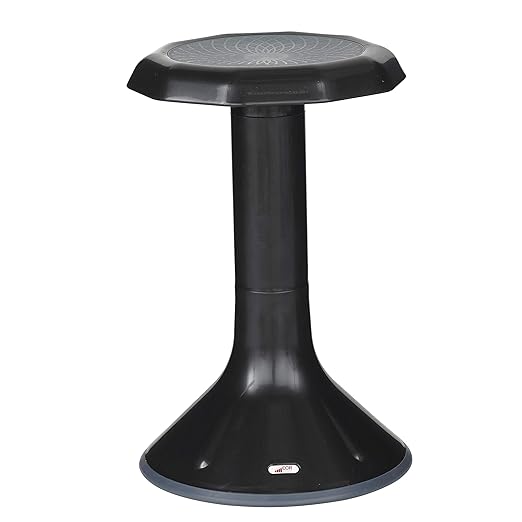 ECR4Kids ACE Active Core Engagement Wobble Stool, 20-Inch Seat Height, Flexible Seating, Black