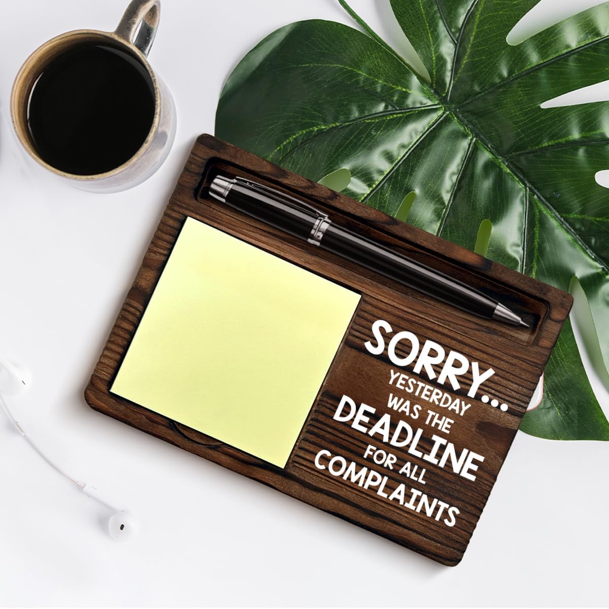 Funny Office Sticky Note Holder, Boss Gifts for Leader Manager Supervisor Boss's Day Gift Idea, Funny Boss Gifts Self-Stick Note Pad Holders Office Decor