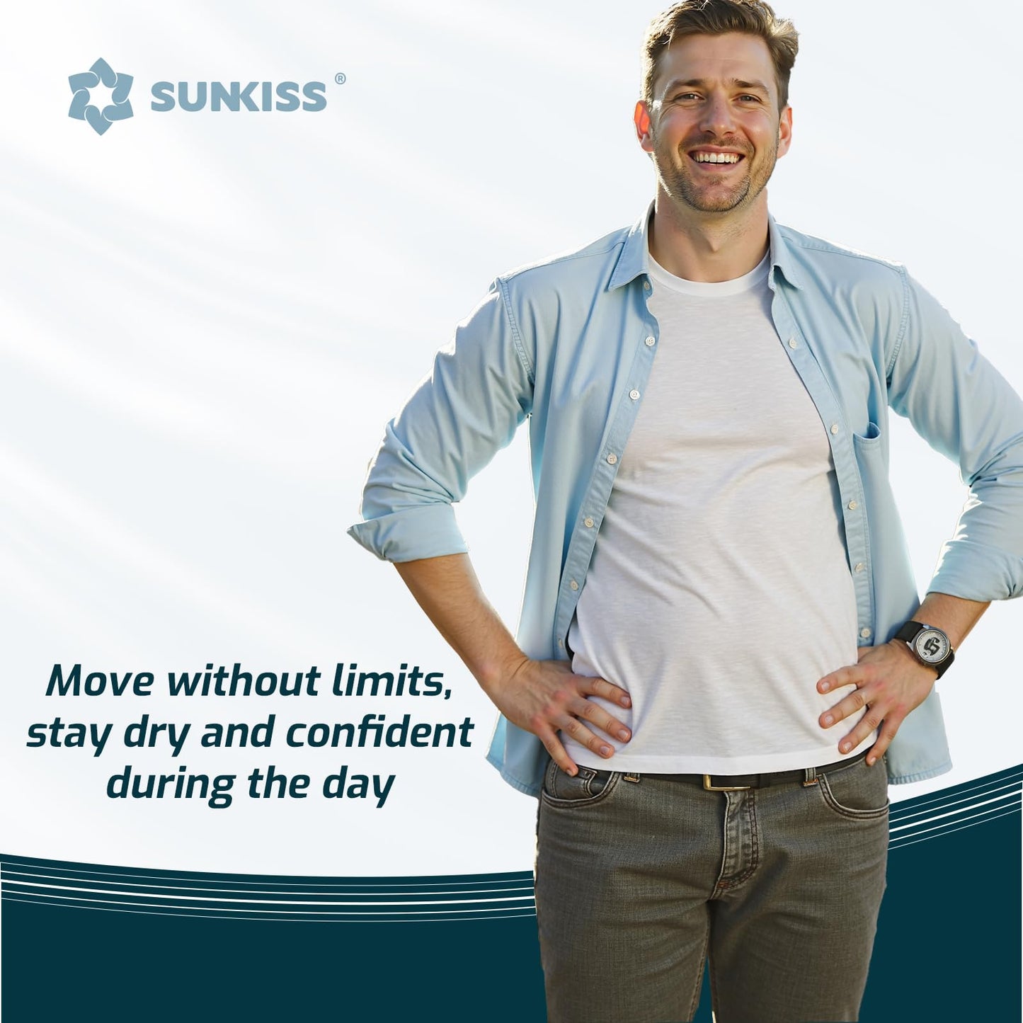SUNKISS Incontinence Underwear for Men,Daytime Disposable Adult Pull Ups,Mens Protective Briefs with Maximum Absorbency, Medium, Grey, 30 Count