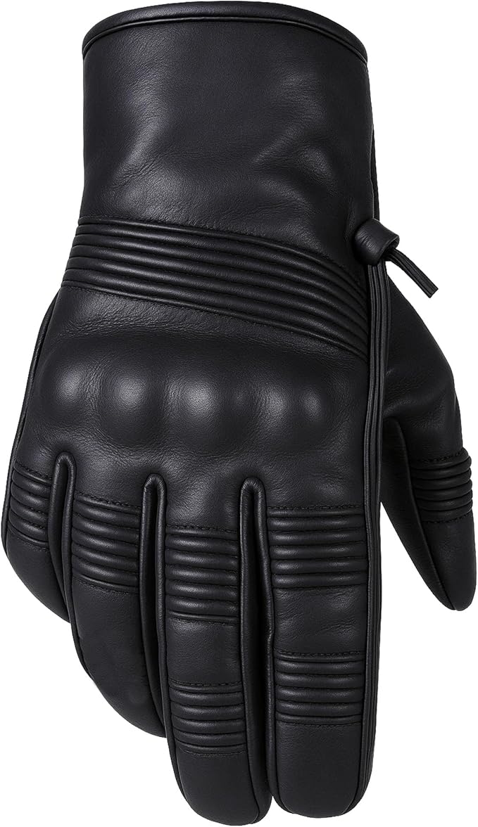 Jackets 4 Bikes Motorcycle Leather Gloves for Men Women - Touch Screen, Gel Padding, Knuckle & Palm Protection, Motorbike ...