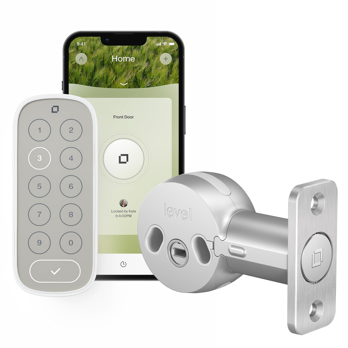 Level Bolt Smart Deadbolt with Keypad - Make Your Lock Smart & Keep Your Existing Hardware and Keys - Keyless Entry via Level App (iOS & Android) - Works with Apple Home