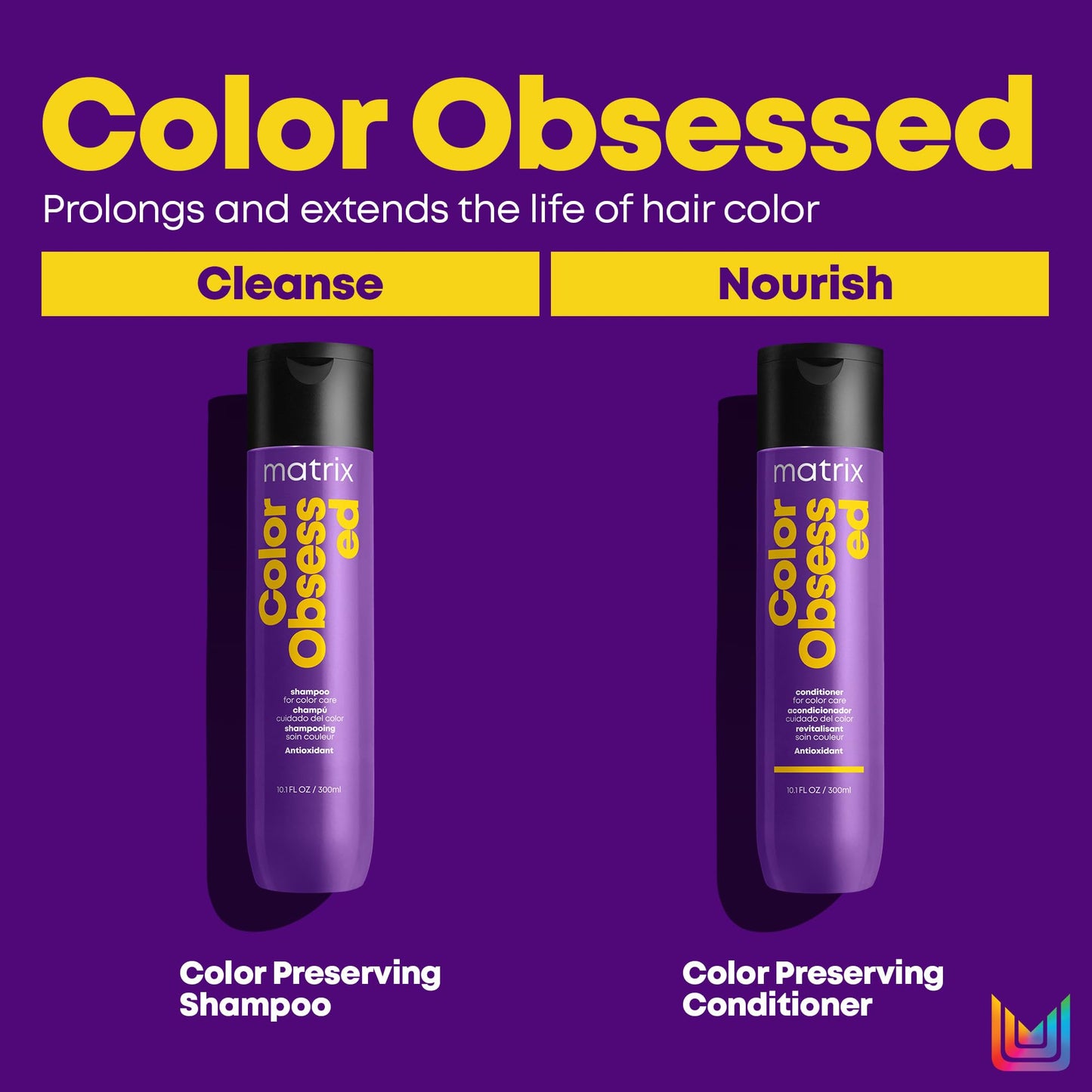 Matrix Color Obsessed Antioxidant Shampoo | Enhances Hair Color & Prevents Fading | For Color Treated Hair | Cruelty Free | Salo