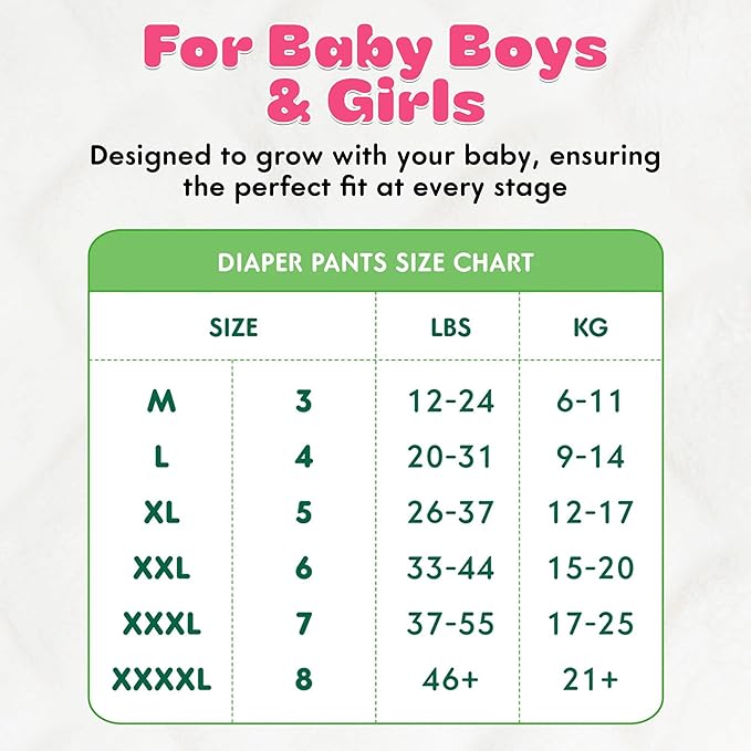 MANEKI Size 6 Diaper Pants, Overnight Diapers Size 6 (33-44 lbs), 36 Count, Pull-Ups Style, Super Absorbent