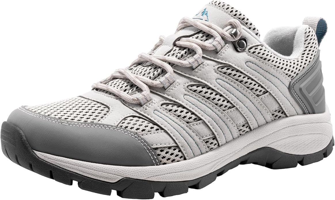 NORTIV 8 Women's Hiking Shoes Lightweight Breathable Mesh Walking Sneakers Outdoor Work Shoes Wander