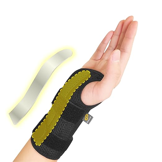Bracoo Wrist Brace for Carpal Tunnel Day & Night, Adjustable Wrist Support Wrap with Splint, For Women Men, Fit Right Left...