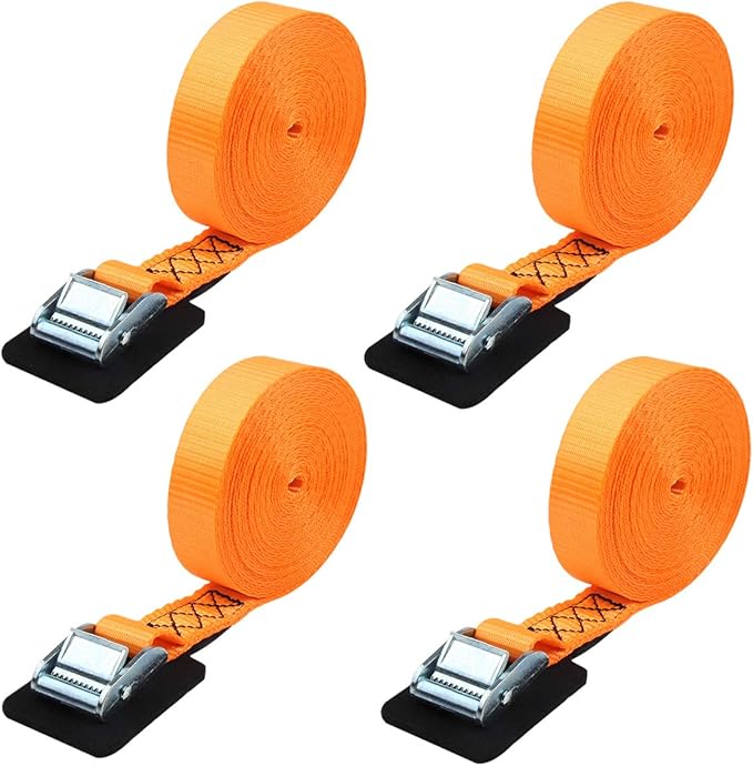 JCHL Sturdy 20-foot-by-1-inch Tie Down Strap Lashing Strap Cargo Tie-Down Strap Padded Cam Lock Buckle 1000lbs Capacity (...
