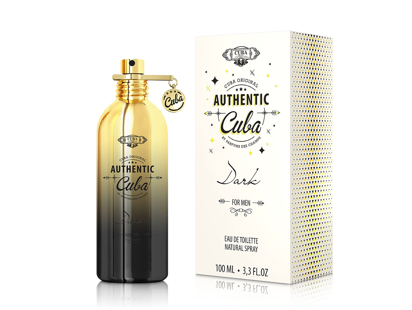 Cuba Authentic Dark by Cuba for Men - 3.3 oz EDT Spray