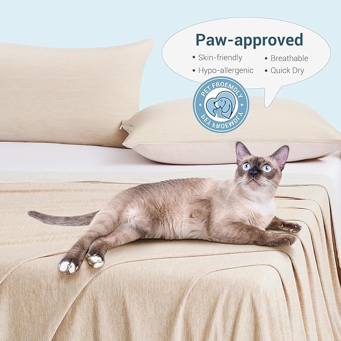 Elegear Revolutionary Cooling Blanket Twin, Absorbs Heat to Keep Body Cool for Night Sweats, Arc-Chill 3.0 Cool Fiber Q-Max>0.5 for Hot Sleepers, Lightweight Summer Cold Blankets for Sleeping, Beige