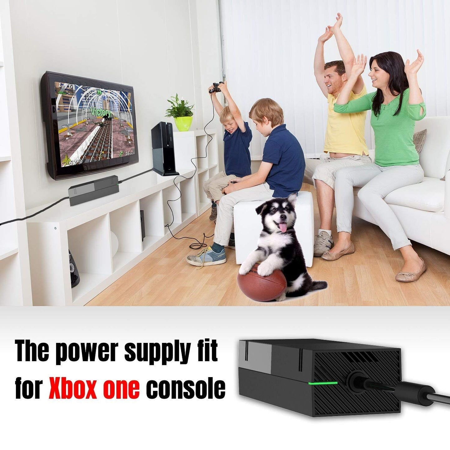 Power Brick For Xbox One, Prodico Power Supply Ac Adapter Replacement For Xbox One Console