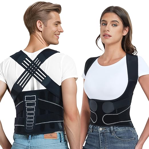 Enthra Back Brace Posture Corrector for Women and Men with Spine Vertical Alignment System, Lower Back Pain Relief, Back S...