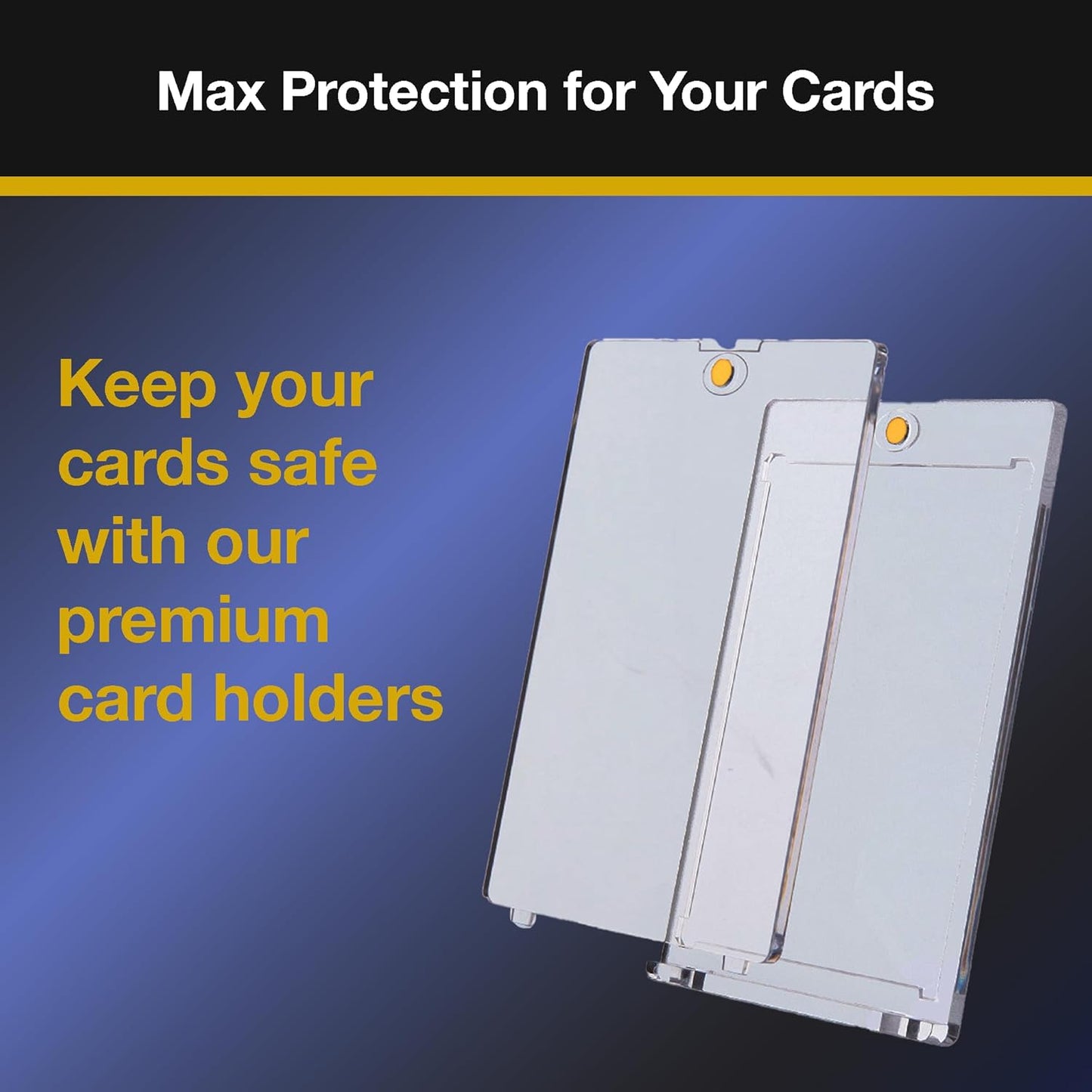 Magnetic Card Holders for Trading Cards | 35pt 30 Count | Clear Acrylic One-Touch Magnetic Card Holders Protector Case for Sports, TCG, and Collectible Cards