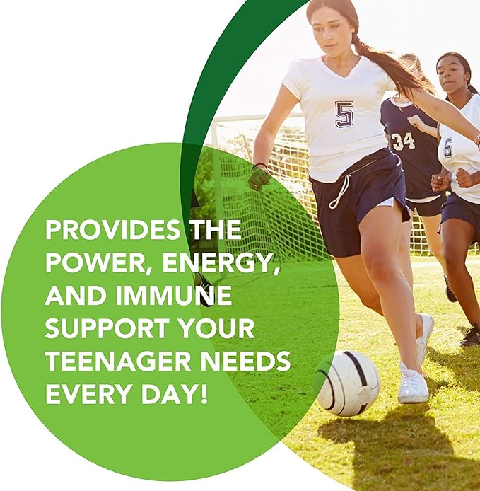 Natures Plus Power Teen for Her Chewable - 60 Vegetarian Tablets - Wild Berry - High Potency Multivitamin for Young Women - Hormone-Balancing - Sugar Free, Vegan, Gluten-Free - 30 Servings