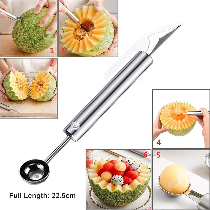 NewlineNY Stainless Steel Kitchen Tools: Fruit Helper 3 Pcs