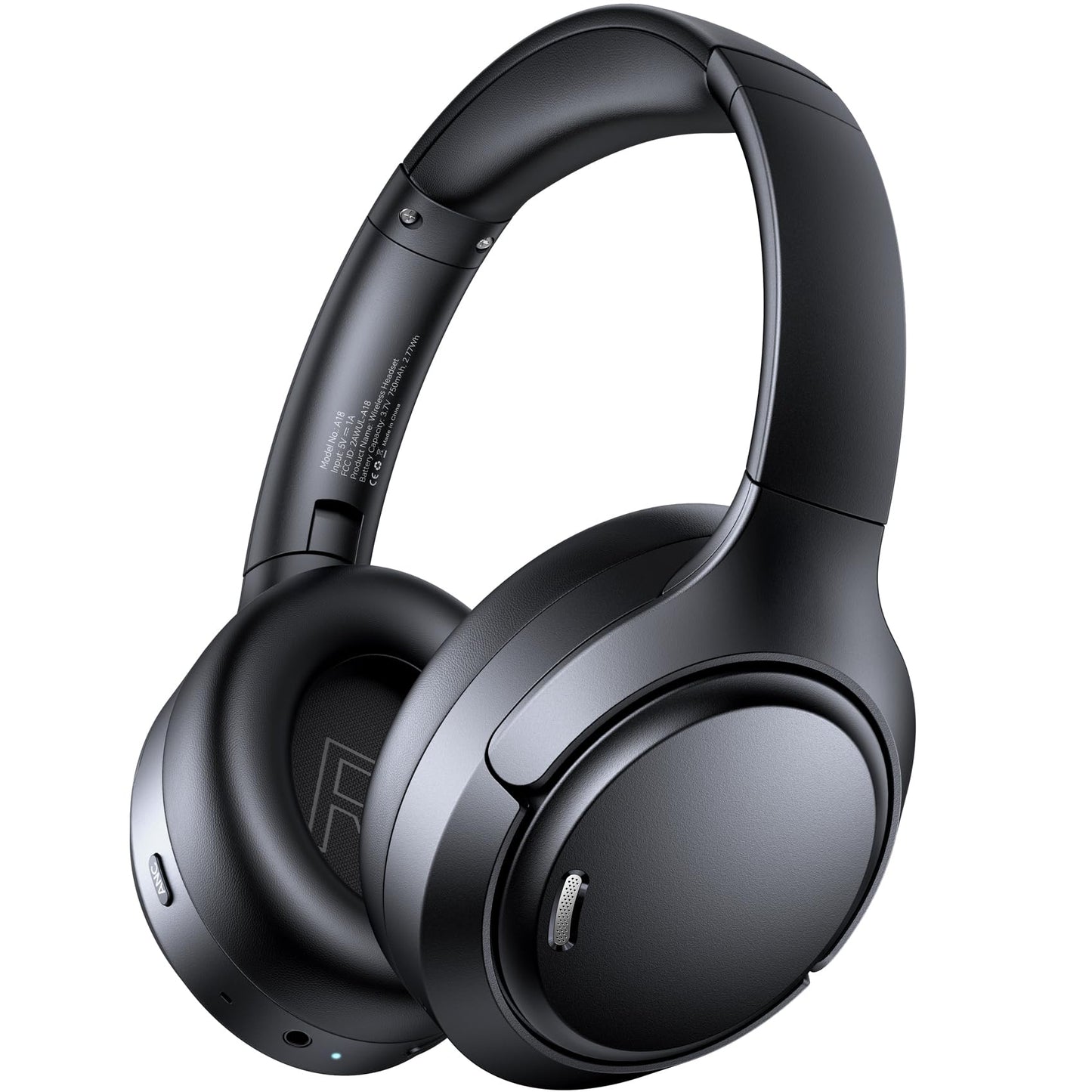 TAGRY Hybrid Active Noise Cancelling Headphones 120Hrs Playtime ENC Clear Call Bluetooth Headphone Over Ear Wireless Headphones Hi-Res Audio ANC Headset with Low Latency Mode for Game Travel Home PC