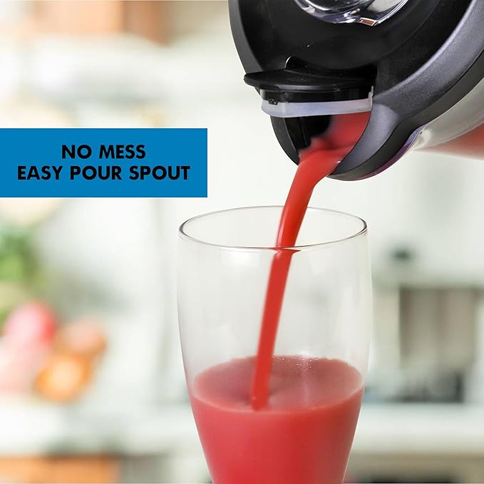 Kenmore Countertop Blender - Smoothie Maker Ice Crush Modes Self-Clean 64 oz Tritan Pitcher Variable Speed Stainless Steel Blades Dishwasher-Safe Kitchen Appliance 1200W Black