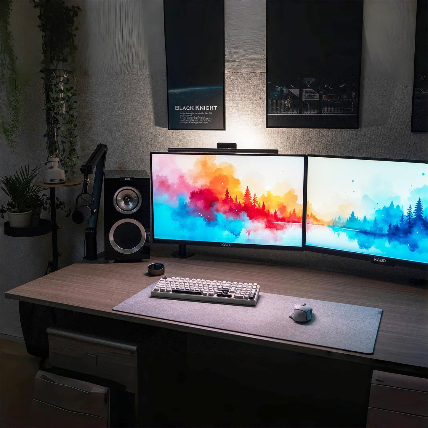 Kado Dual Monitor Setup - 2-Pack 27" 4K UHD Computer Monitor 3840x2160 70Hz VESA Mount HDMI DisplayPort Office Gaming Hybrid Built-in Speakers (U27X Dual Series)