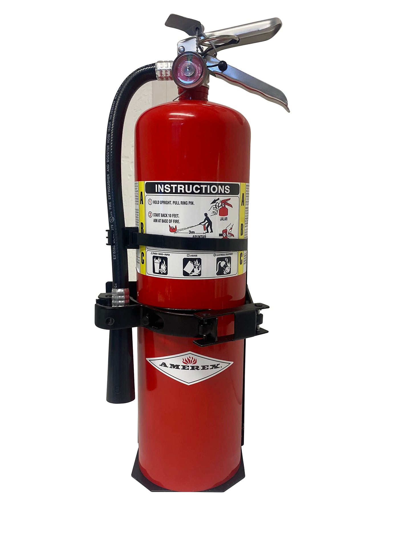 Heavy Duty Fire Extinguisher Vehicle Bracket for 10lb Dry and/or 5lb Co2 Generic for 809