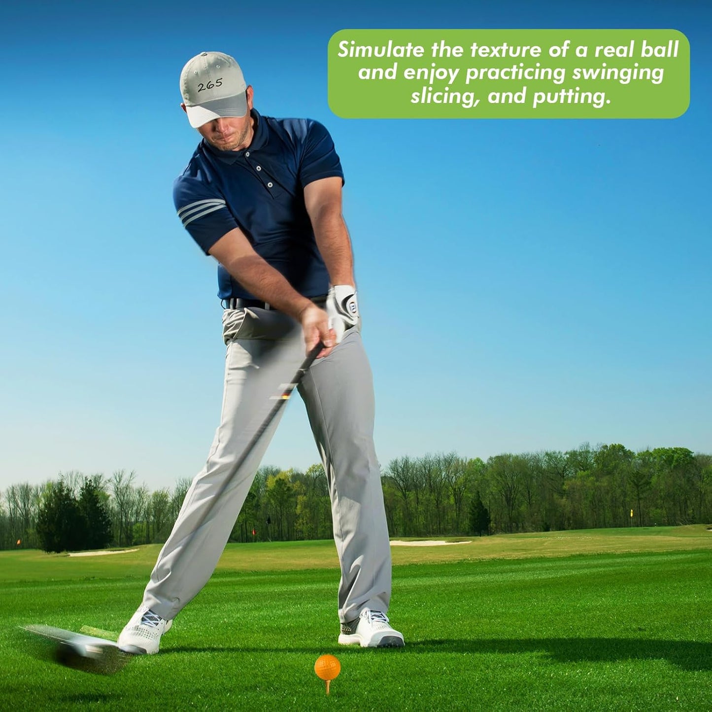 Foam Golf Practice Balls 20 Pack,Realistic Feel and Limited Flight Practice Golf Balls for Backyard,Soft Training Golf Balls for Indoor or Outdoor