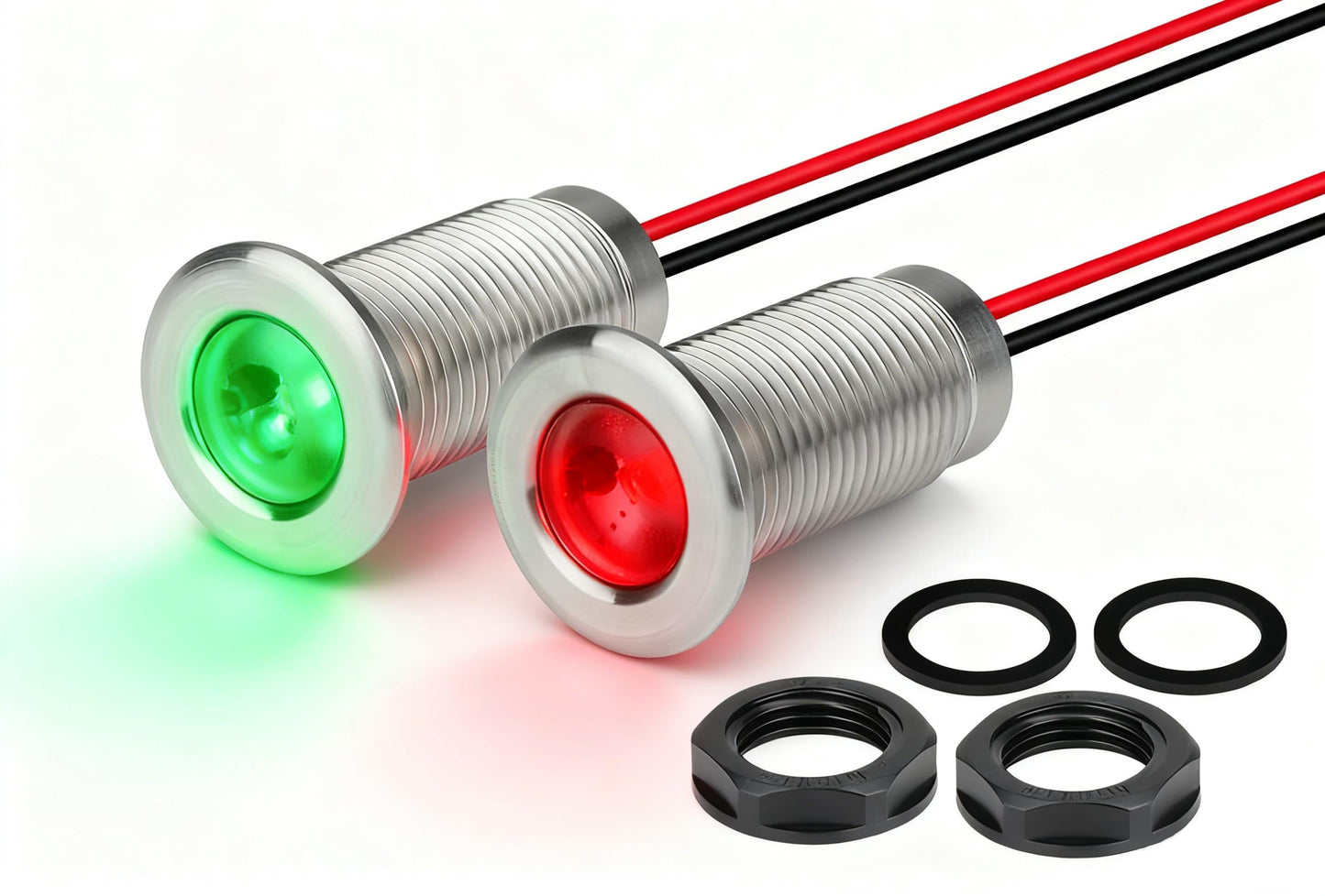 Uliteco Boat Navigation Lights  Marine Boat Nav Lights  Red And Green Bow Lighting  Night Fishing Lights  Deck Lights  Ip68 Waterproof Led Lighting For Pontoon Bas Dinghy Jon