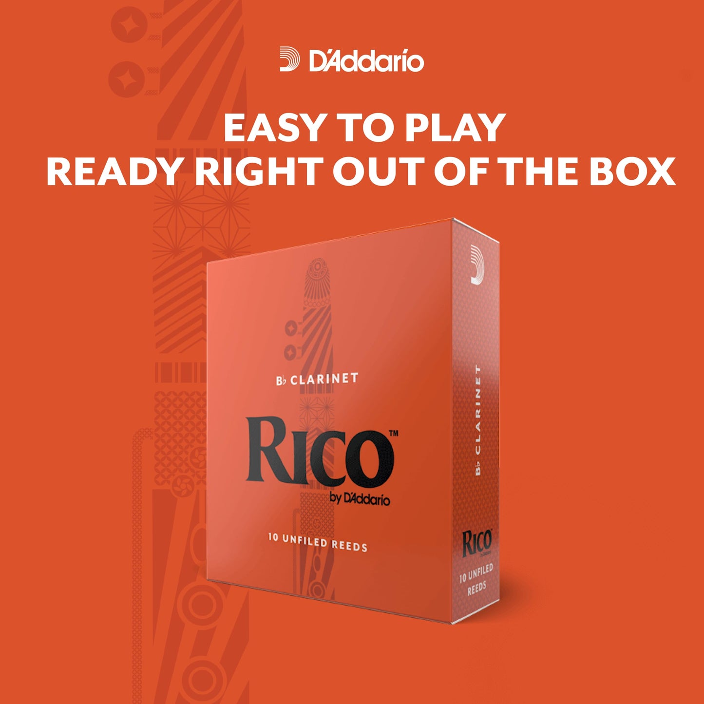 Daddario Woodwinds - Rico Alto Clarinet Reeds - Rda1035 - Strength 3.5, 10-Pack