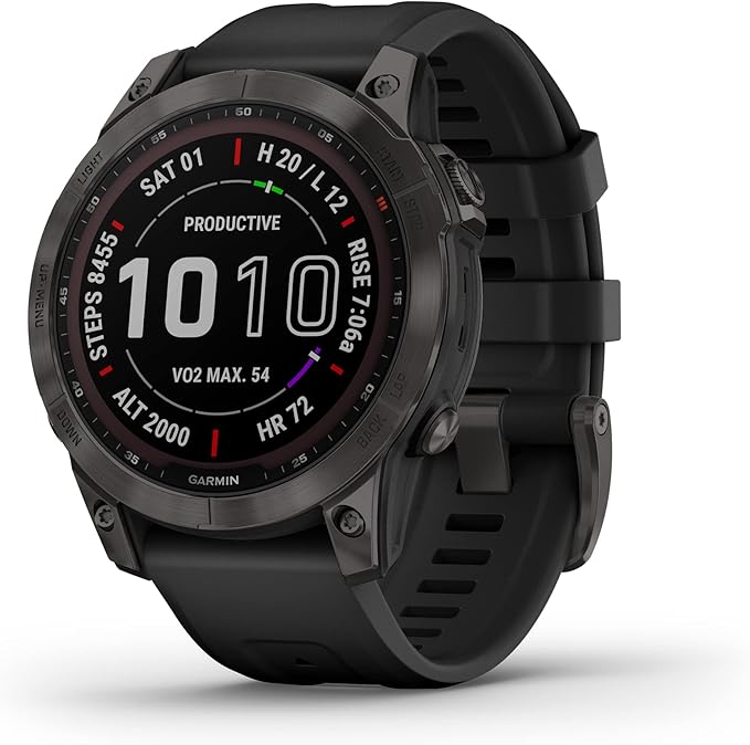 Garmin - fenix 7 Solar GPS Smartwatch 47mm - Slate Gray - 010-02540-10 (Renewed)