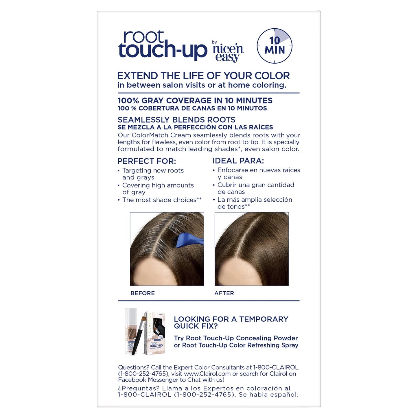 Clairol Nice n Easy Touch, Up, 005, Medium Brown, 1 Kit