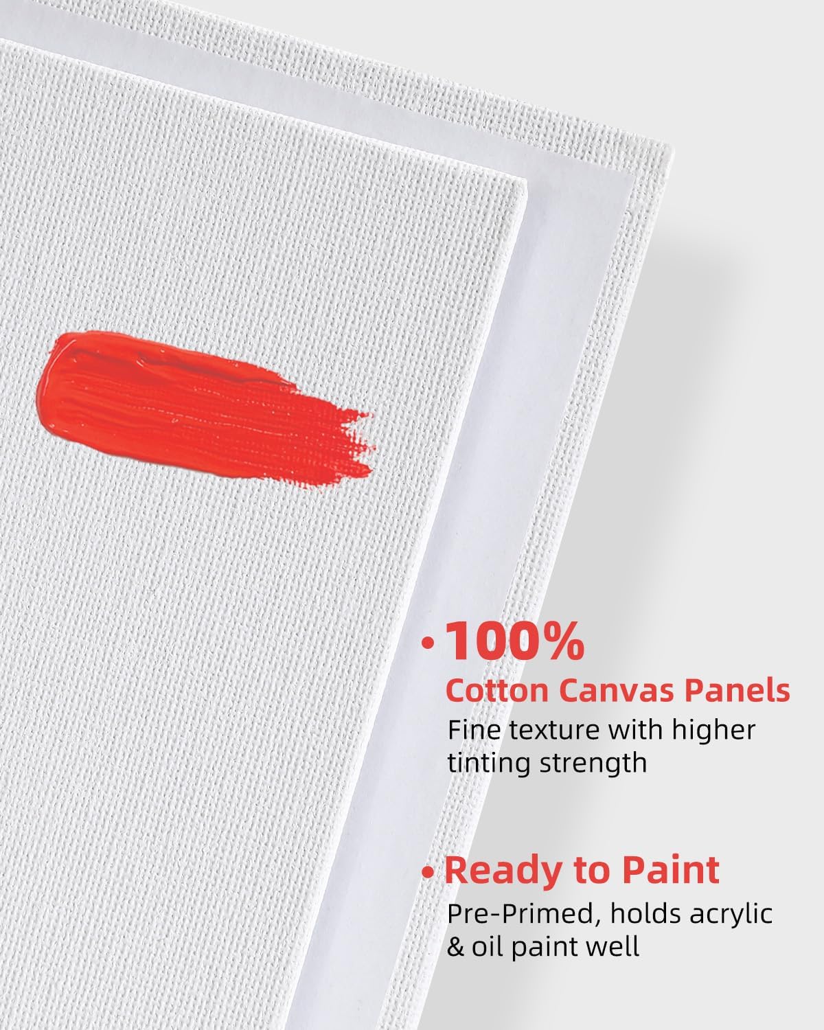 Simetufy 11 x 14 inch 12 Pack Painting Canvas Panels, Canvas Boards for Painting Gesso Primed Acid-Free 100% Cotton for Acrylics Oil Watercolor Paints