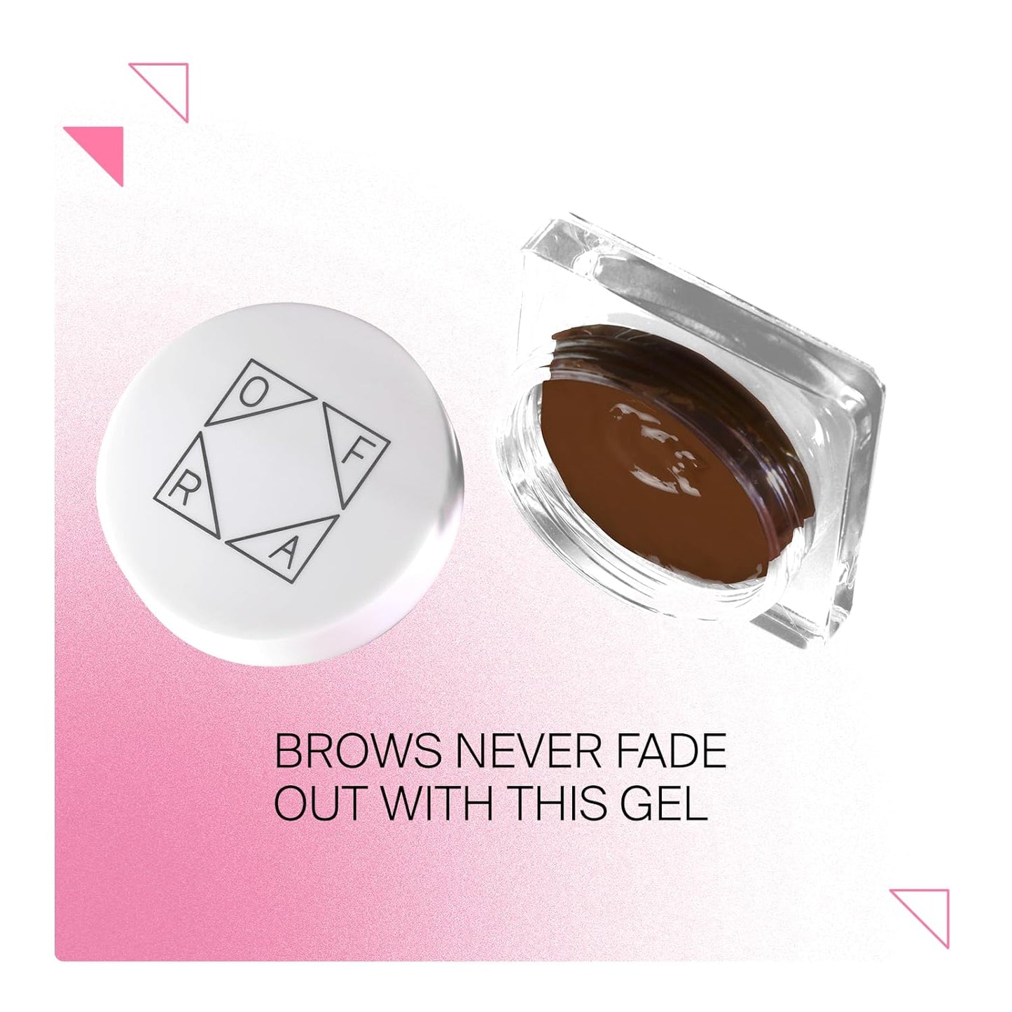 Ofra Eyebrow Gel - Light Brown - Semi-Permanent Brow Gel, and Waterproof Eyebrow Filler - 5g
