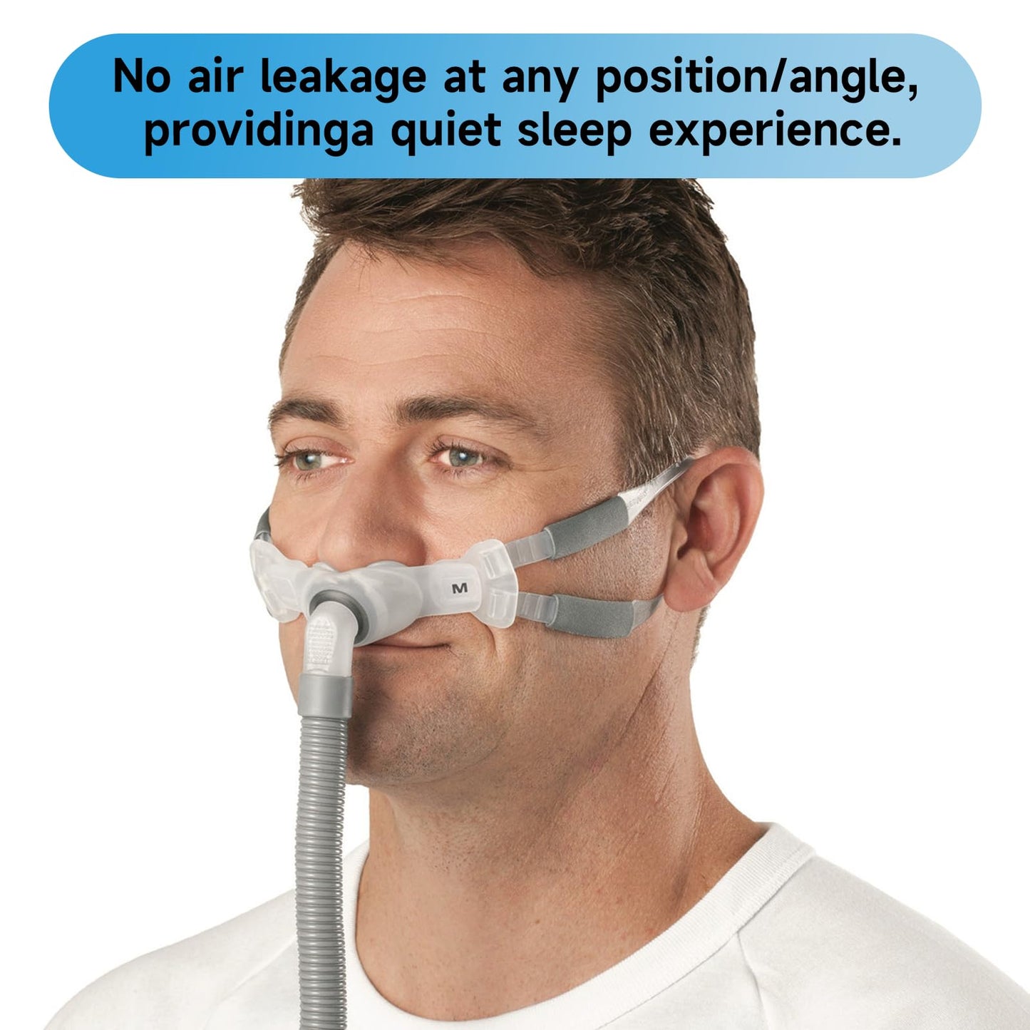 2 Pack CPAP Nasal Pillows Compatible with ResMed Swift FX Nasal Frame Assembly, Gel Silicone Elastomer Dual-Wall Nose Pillow Cushion Mask - Medium